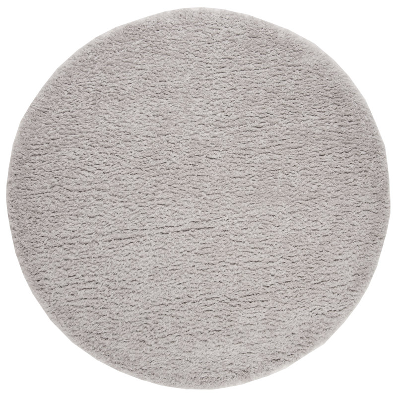 Madrid Shag 200 Performance Solid Color Rug, Round 5'3"