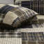 Courtepointe double / grand - réversible, noir / brun, bordure découpée, rembourrage en coton doux noir / brun double / grand réversible, imprimé, rembourré, fermeture à glissière, style chalet-120276093-120276094