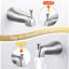 Robinet de douche à poignée simple avec bec de baignoire, ensemble de robinet de douche avec pomme de douche-104234313