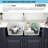 33"L x 19"W Quartz 50/50 Double Bowl Low-Divider Kitchen Sink, White Granite Composite Undermount Workstation Kitchen Sink with Accessories-110983219