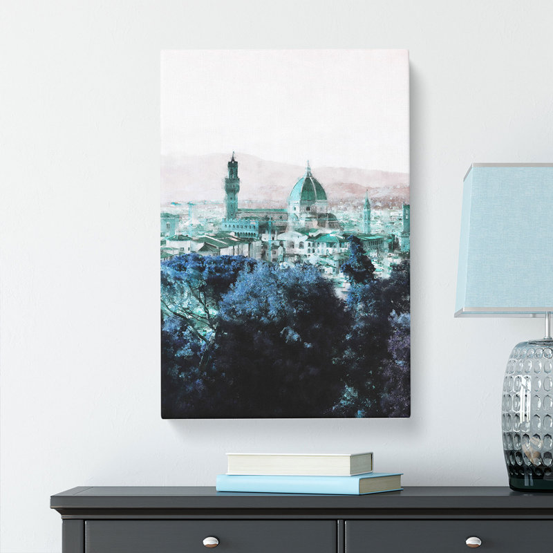 Florence Cathedral In Italy Abstract - Wrapped Canvas, 76cm H x 50cm W x 3cm D