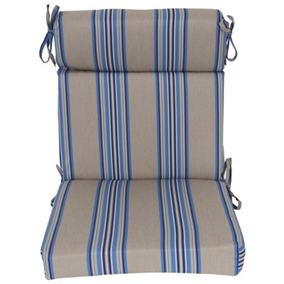 20-Inch By 42-Inch Woven Olefin Outdoor Seat/ Back Chair Cushions (Set Of 2) by Rosecliff Heights