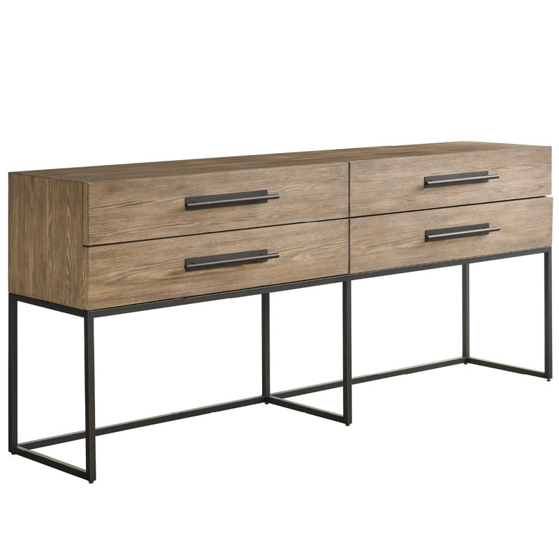 Dwell 76'' W Solid Wood Console Table, Brown