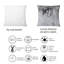 Coussin décoratif à imprimé abstrait gris et liquide-766167922