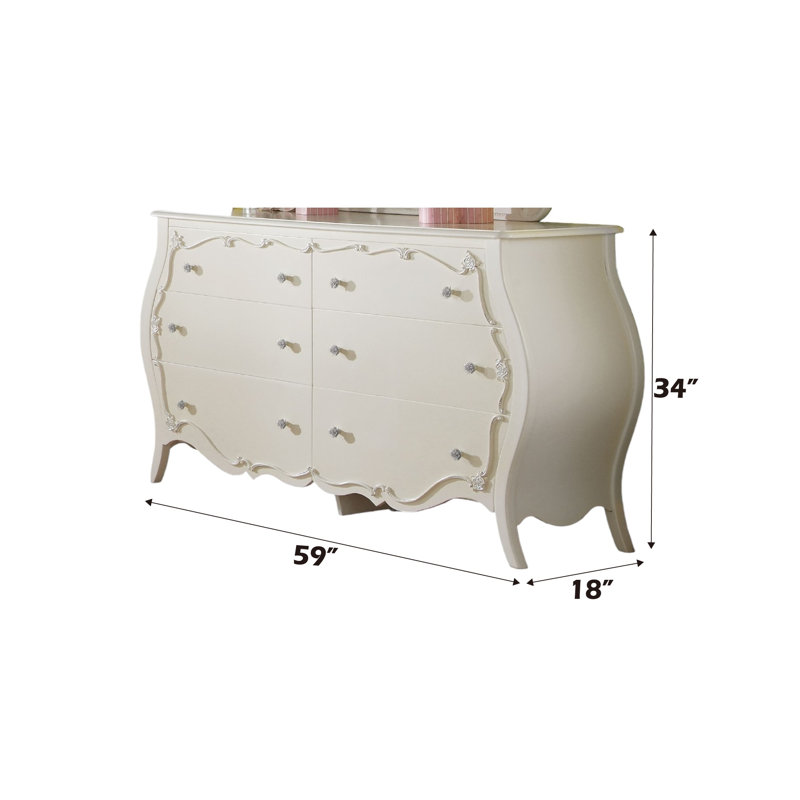 Commode double 6 tiroirs Bruder Look