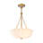 Classic Glam 3-Light Pleated Glass Chandelier