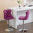 Adjustable Height Swivel Metal Pedestal Bar Stools with Footrest-1041230113
