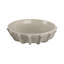Bol rond rond avec rebord festonné - Décoration intérieure moderne pour table d'entrée, style tablette ou salon - 16 po, taupe