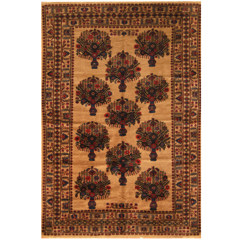 Tapis beige / rouge Dakira