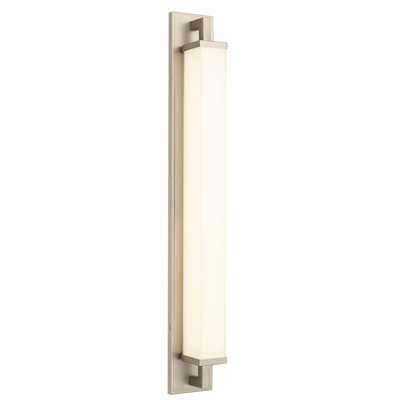 34-inches Brushed Nickel Bathroom Vanity Led Bar - Energy-smart Efficient, 2380 Lumens 25w, Dual Mount Design, 3 Color Temperature Selectable 3000k 4000k 5000k, Dimmable, Easy To Install, For Dry Or