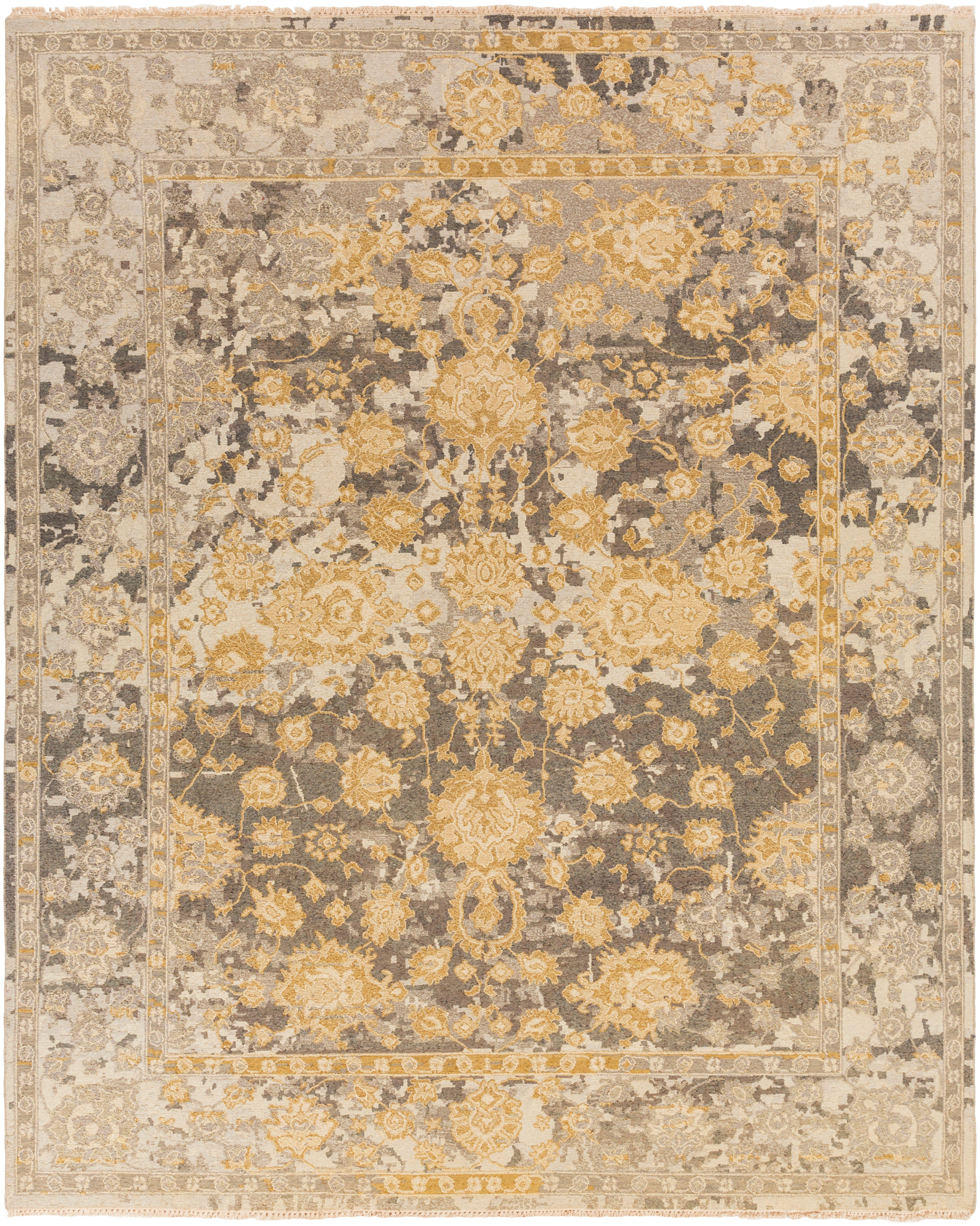 One Allium Way® Adrien Hand-Knotted Wool/Cotton Beige Area Rug | Wayfair