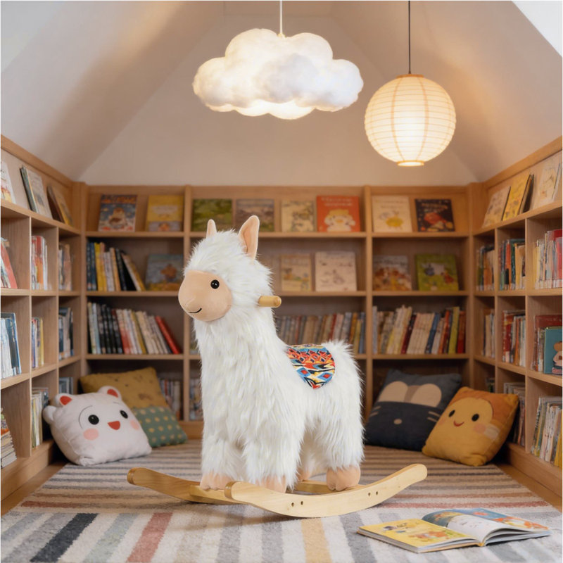 Jouet à bascule pour enfants, style lama