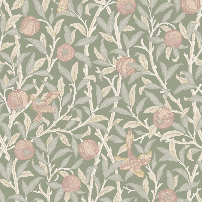 10m x 52cm Textured Matt Wallpaper Roll, Light Green 