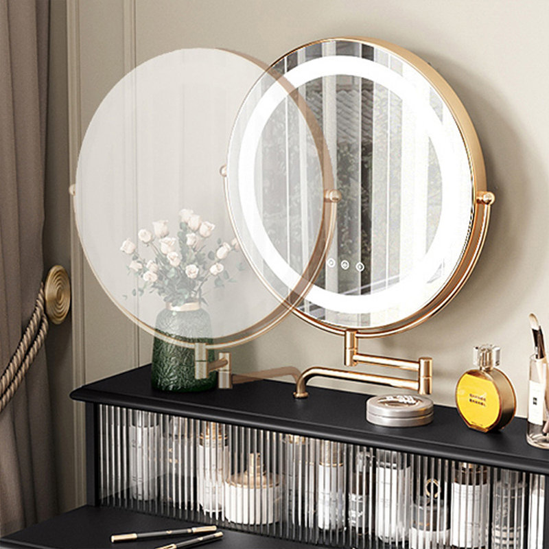 Makeup Vanity with Light mirror,2 drawers