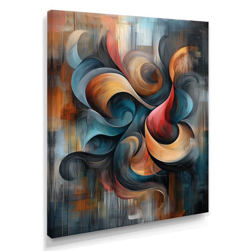 Nykeema - Abstract Wall Art Living Room, H 40 po x l 30 po, Toile tendue, Ne s’applique pas