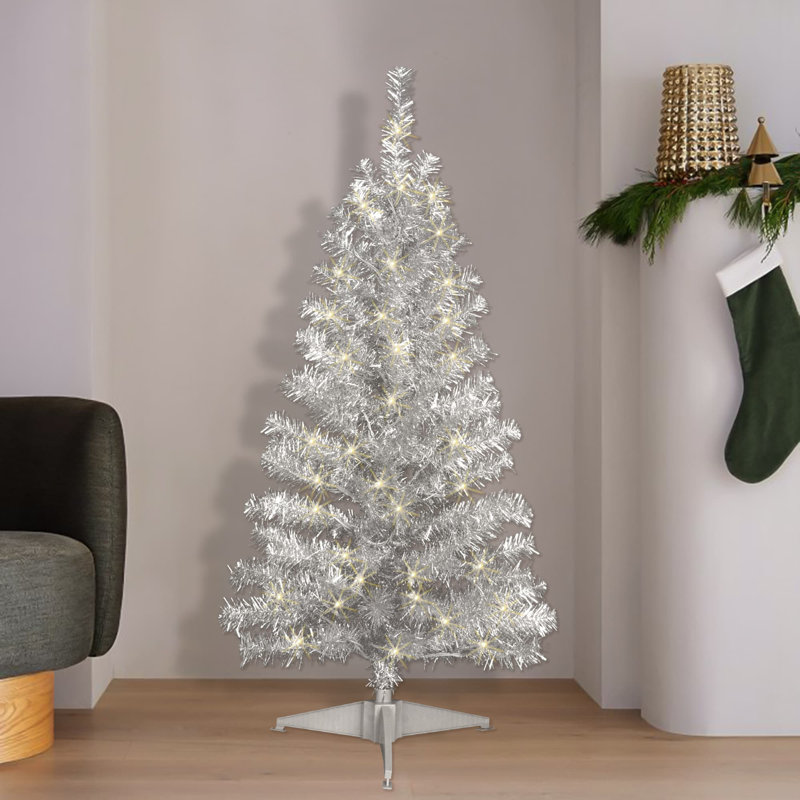 Arbre de Noël artificiel pin 4 pi avec 70 lumières