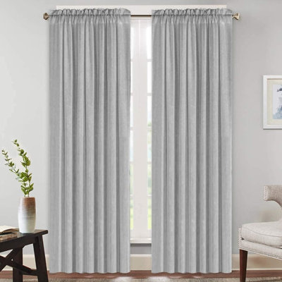 Curtains For Bedroom Linen Curtains  Light Filtering Country Rustic Linen Curtains For Living Room 2 Panels