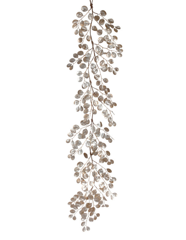 SHIMMER EUCALYPTUS LEAF GARLAND, COPPER