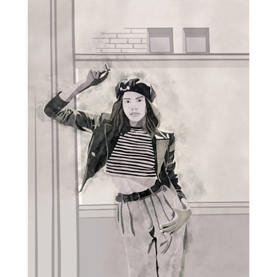 Smoking Woman Print By Bohonewart