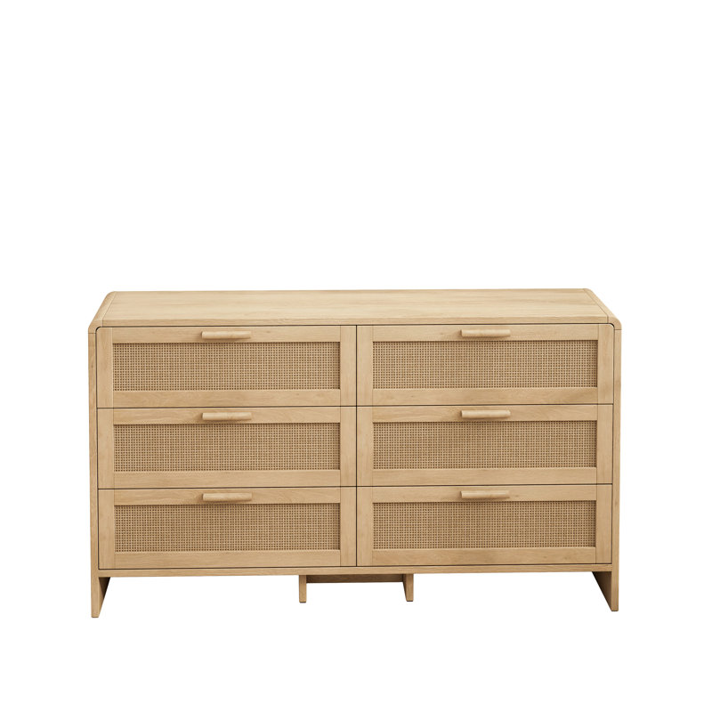 Armoire de coin en rotin 51,18 po, Naturel
