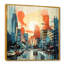 Paysage urbain d'Atlanta, coucher de soleil II - Art mural d'Atlanta-1009068227-1009068234
