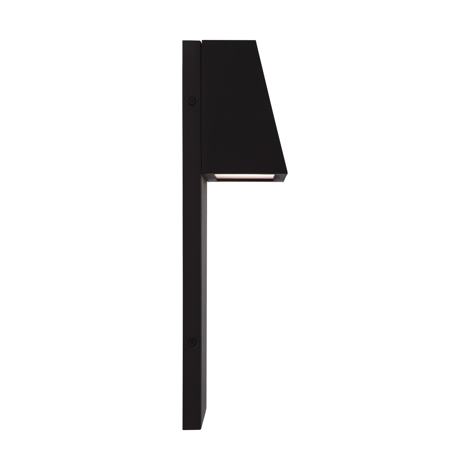 Canto Outdoor LED Wall Light, Black, 16" H x 6.5" W x 4.25" D