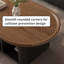 Table basse mobile en bois avec poulie-704021724