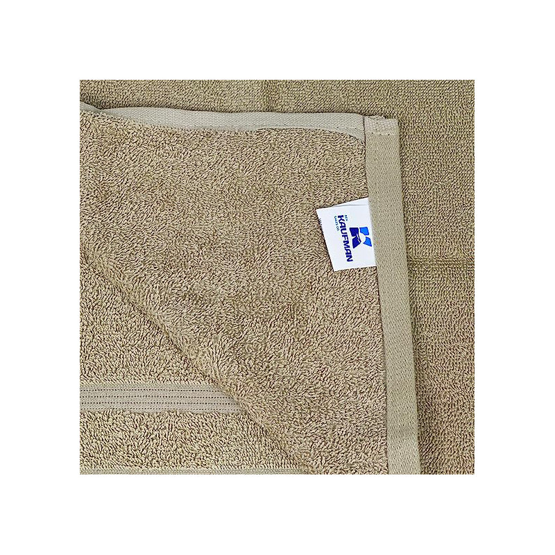 Kaufman Premium 100% Cotton | Hand & Face Towels Set For Bathroom, Spa, Gym, and More, Linen
