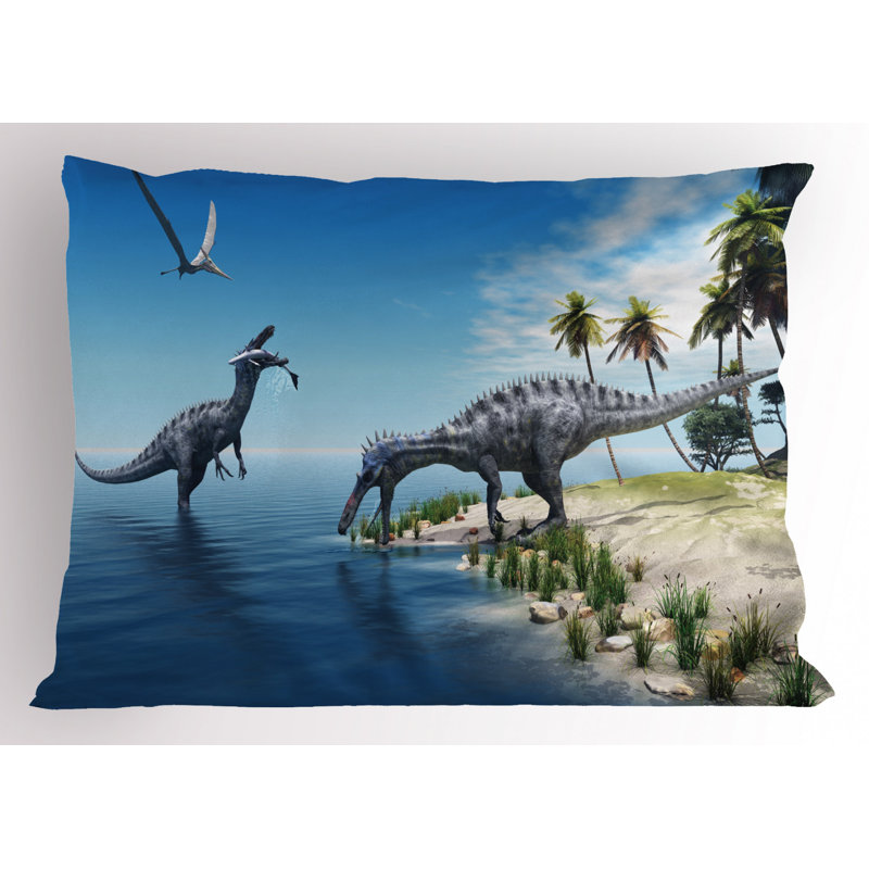 Dino Polyester Sham Set, King