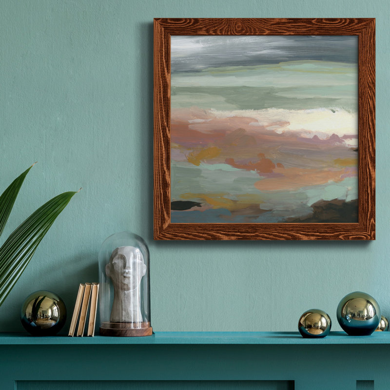Transitions - Peinture sur toile encadrée, H 31,5 po x l 31,5 po x P 1,5 po, Cadre en érable
