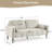 69" Mid-Century Modern Channel Tufted Loveseat-116326989