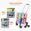 Chariot pliable 45L avec roues d'escalier