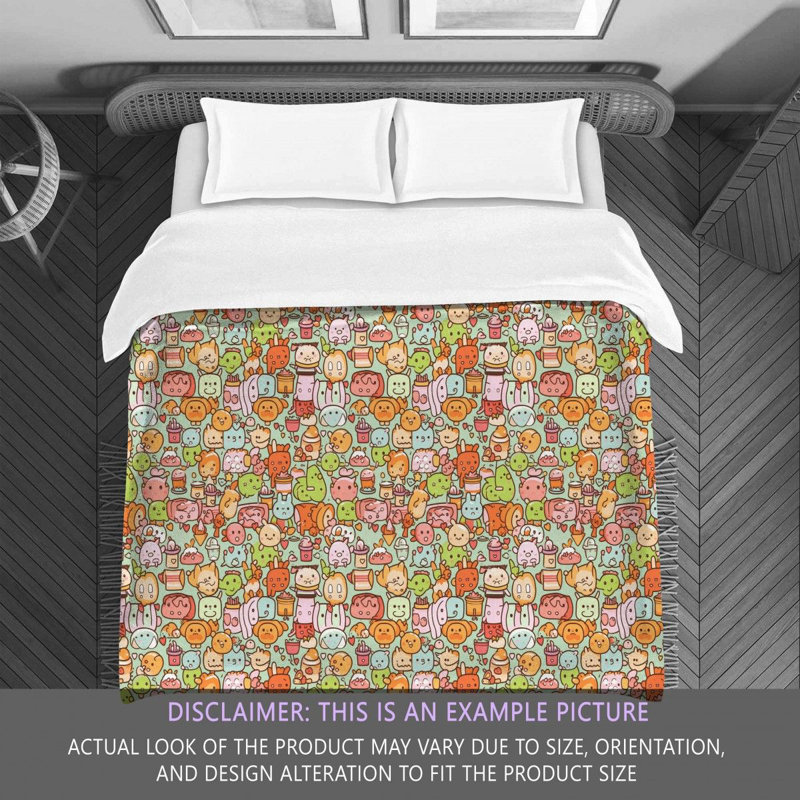 Cute Styles Green Bedding, Queen Comforter
