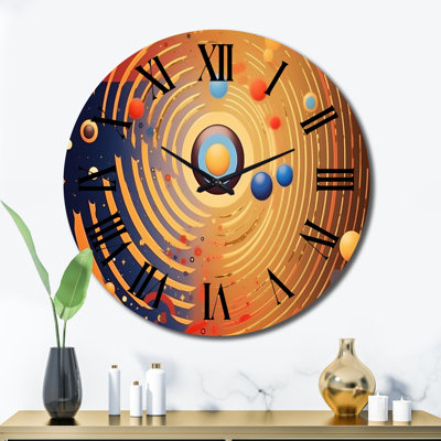 Horloge murale en métal
