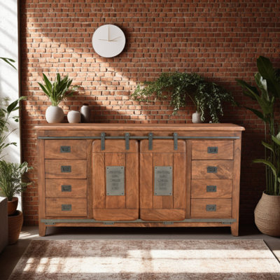 Gratian 160cm Solid Wood Sideboard