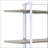 Chrome Finish Bookshelf