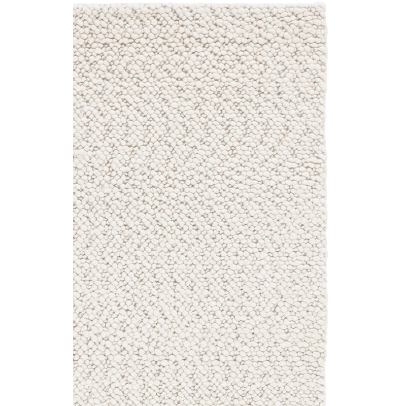 Tapis beige clair en laine / viscose / coton tissé à la main Houghtaling, Tapis de couloir 2 pi 3 po x 8 pi
