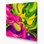 Abstrait art fluide sur toile verte 48