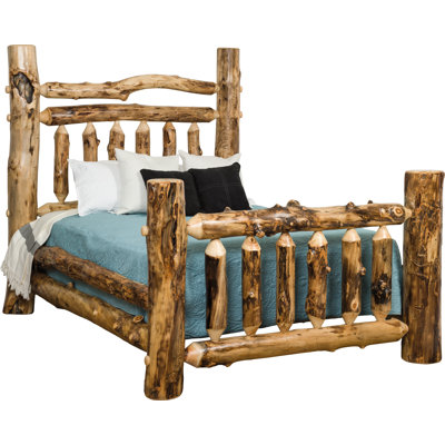 Abbdelrahmane Solid Wood Spindle Bed