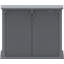 4 ft. 3 in. W x 2 ft. 5 in. D Resin Flat Garbage Shed