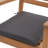 Acacia Outdoor Stackable Dining Armchair with Cushion-1789715143