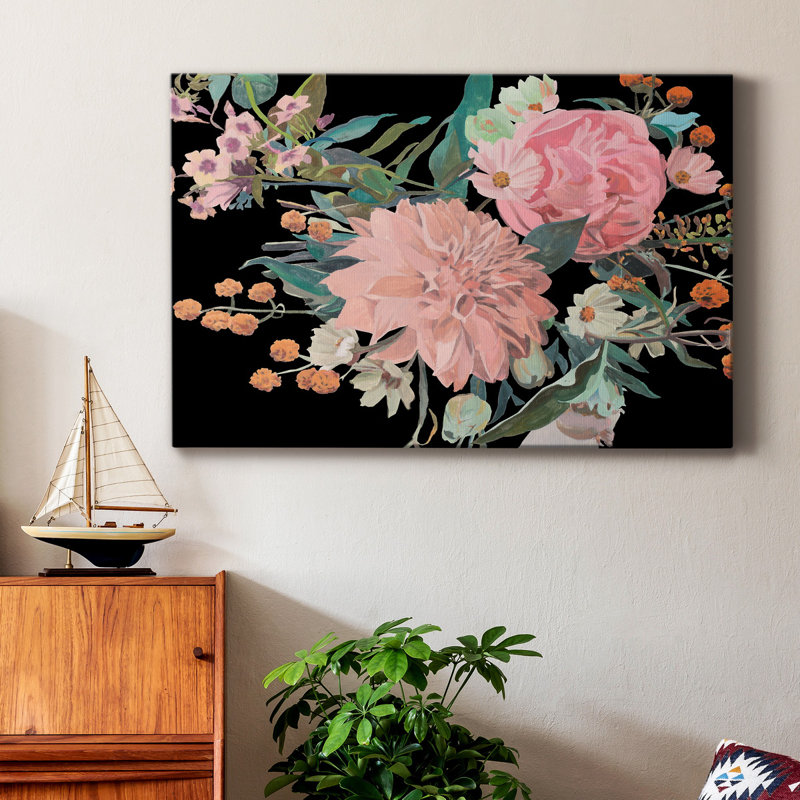 «Night Blooming Flowers II», reproduction sur toile tendue, H 27 po x l 18 po x P 1 po