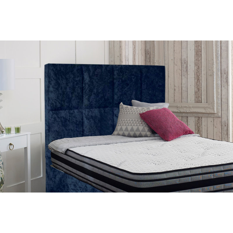 Arguello Upholstered Headboard, Double (4'6), Blue