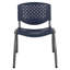 Chaise empilable en plastique Memphis d'une capacité de 880 lb avec structure thermolaquée-92465308