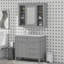Meuble-lavabo 36 po avec armoire à pharmacie assortie, armoire de rangement moderne avec tiroirs-118678860