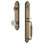 Arc Handleset with Single Cylinder Deadbolt and Fontainebleau Door Knob and Rosette
