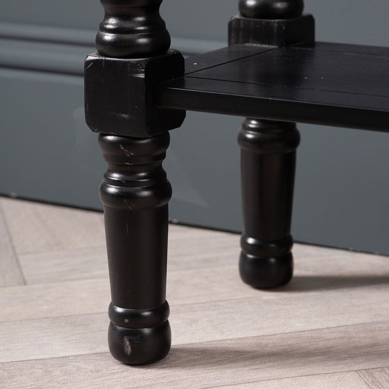 3 Drawer Console Table for Hallway & Living Room Furniture, Slim Entry Hall Table Cabinet, 81 H x 100 W x 24 D cm, Black