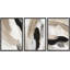 Ensemble de 3 peintures sur toile avec cadre flottant-76014660-76014658