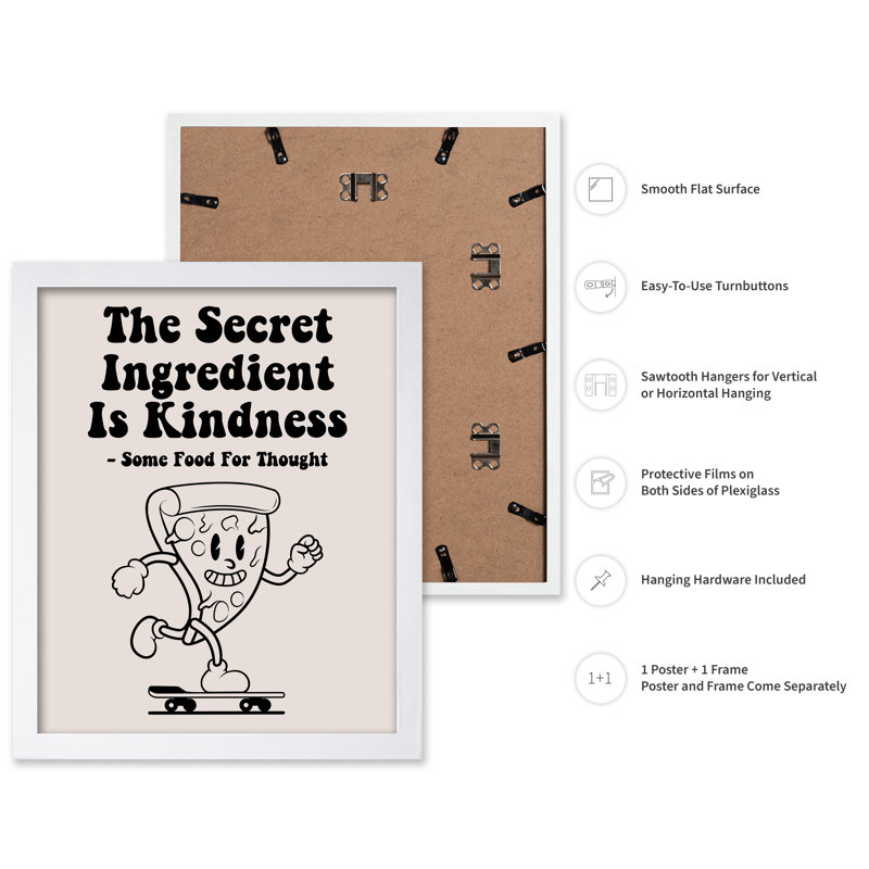 L'ingrédient secret n ° 1, Poster, White Framed, 16"H x 20"W