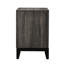 2 Weathered Grey Wooden Nightstand For Bedroom Ambiance With 2 Drawers & Simple Style